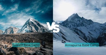 Annapurna base camp vs Everest base camp complete information